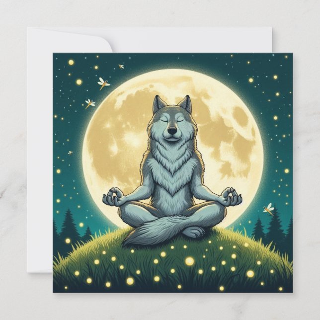 Tarjeta Zen wolf (Anverso)