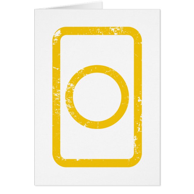 Tarjeta Zener | Tarjeta de círculo hueco {Vintage} (Frente)