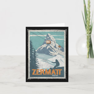 Tarjeta Zermatt Suiza Ski Snowboard Ski