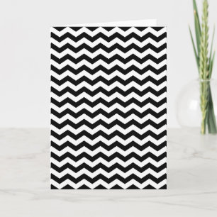 Tarjeta Zig Zag blanco y negro