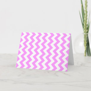 Tarjeta Zigzag rosa y blanco