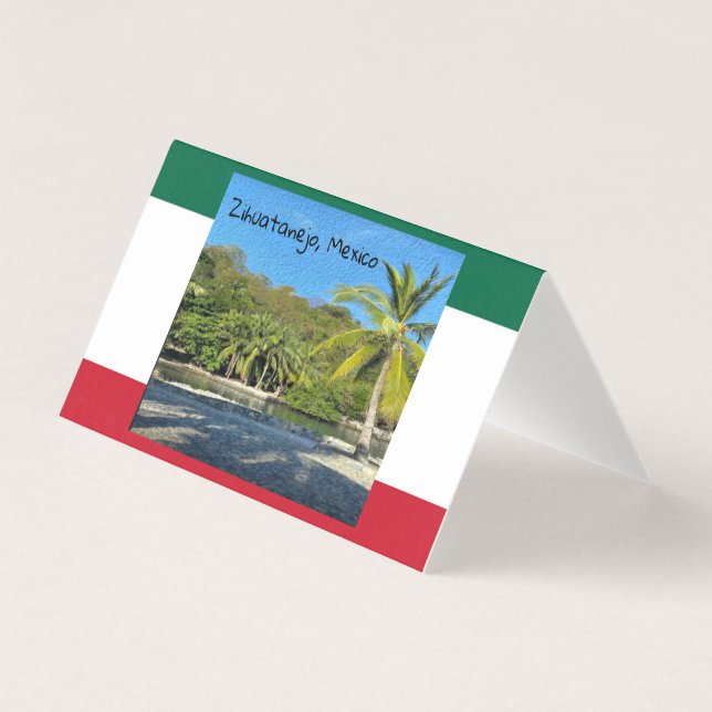 Tarjeta Zihuatanejo, México (Anverso)