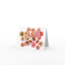 Tarjeta Zinnias de Unicorn