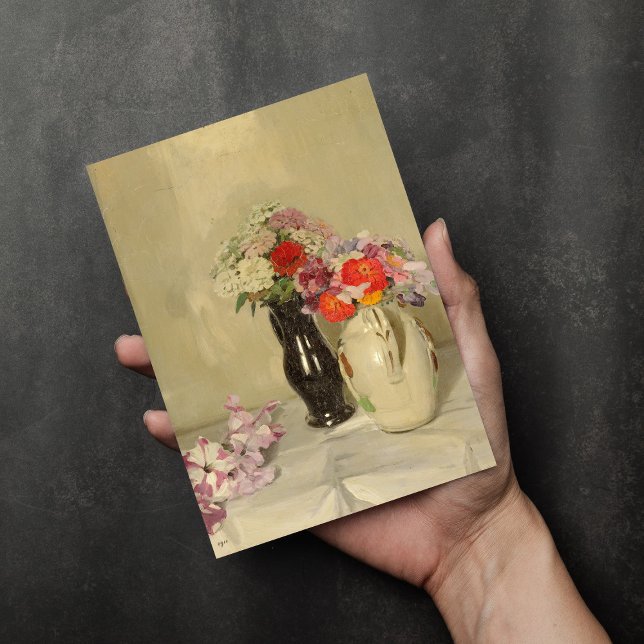 Tarjeta Zinnias | William Nicholson (Subido por el creador)