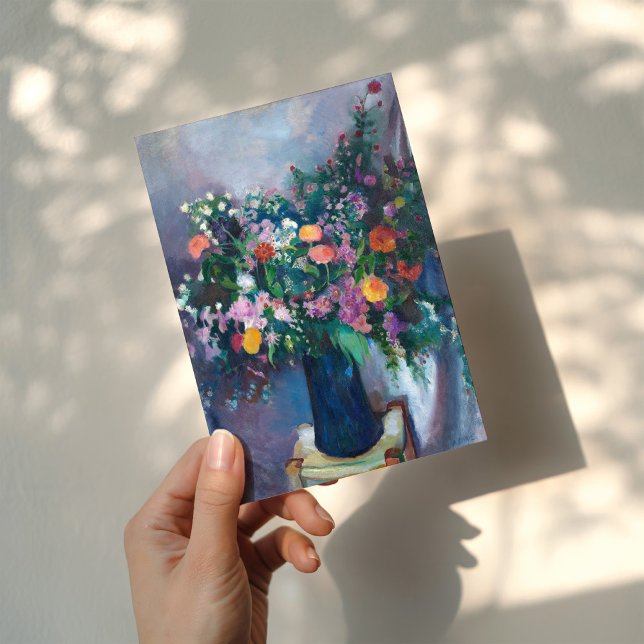 Tarjeta Zinnias y Asters | Arthur Beecher Carles (Subido por el creador)