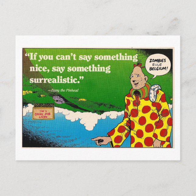 Tarjeta Zippy Surrealista (Anverso)