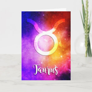 Tarjeta Zodiac : Candía espacial Taurus