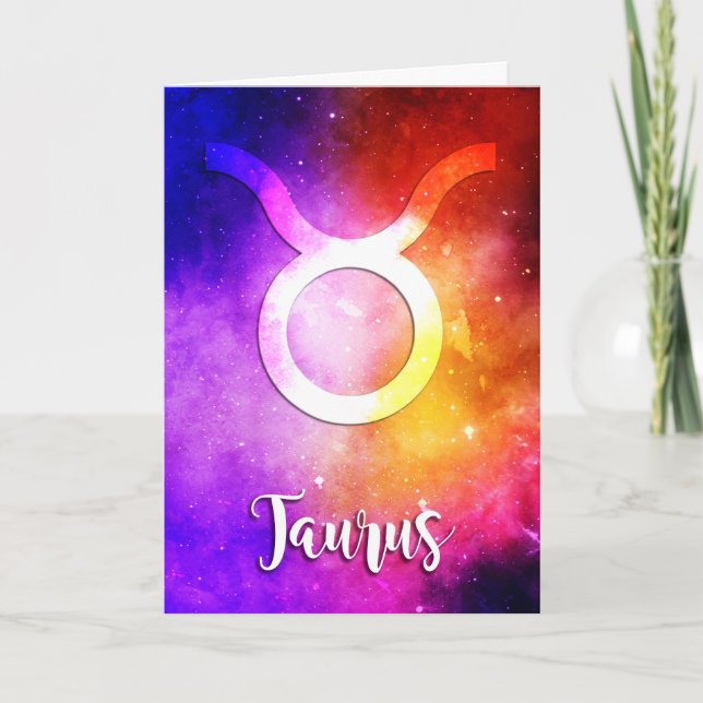 Tarjeta Zodiac : Candía espacial Taurus (Anverso)