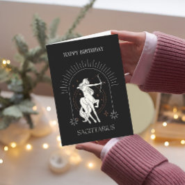 Tarjeta Zodiac HappyBirthday Mystic Sagittarius