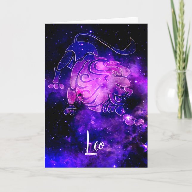 Tarjeta Zodiac: Leo (Anverso)