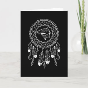 Tarjeta Zodiac Salmón Nativo Americano