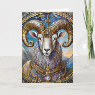 Tarjeta Zodiaco - Aries The Ram