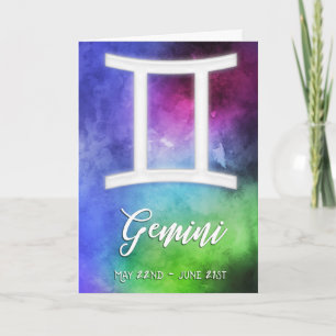 Tarjeta Zodiaco : Fechas de Géminis