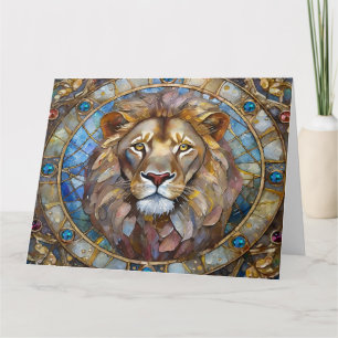 Tarjeta Zodíaco - Leo el León