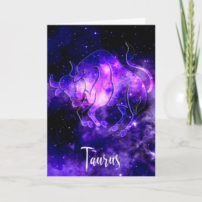 Tarjeta Zodiaco: Tauro (Anverso)