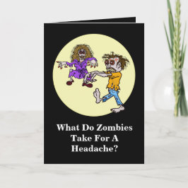 Tarjeta Zombie Chiste Halloween
