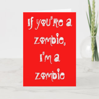 Tarjeta Zombie Feliz Aniversario