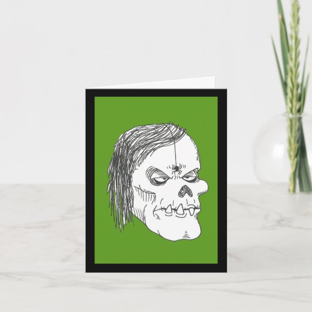 Tarjeta Zombie Ghoul con Bug Get-well Card (Anverso)