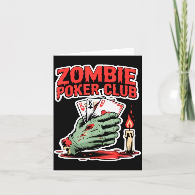 Tarjeta Zombie Ker Club Halloween  (Anverso)