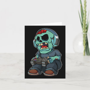 Tarjeta Zombie Lazy Halloween disstume divertidos juegos v