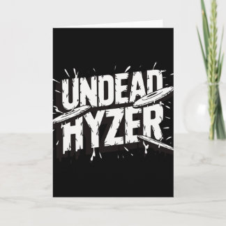 Tarjeta Zombie Muerto Hyzer Divertido Disc Golf Amante de 