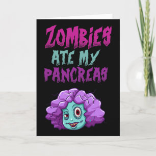 Tarjeta Zombies Se Comieron Mi Páncreas T1d Diabetes Tipo