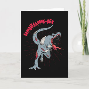 Tarjeta Zombiesauro Rex Zombie Dino