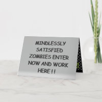 Zombis sin pensar satisfechos