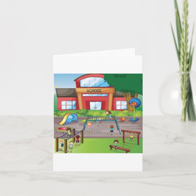 Tarjeta Zona de juegos escolar (Anverso)