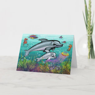 Tarjeta Zona de juegos para delfines