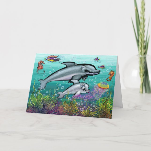 Tarjeta Zona de juegos para delfines (Anverso)