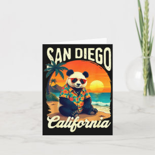 Tarjeta Zoológico de Panda California San Diego Año Nuevo