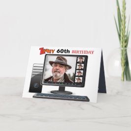 Tarjeta Zoomy 60th Birthday Funny Video Conference Call