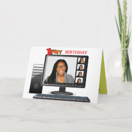 Tarjeta Zoomy Birthday Funny Video Conference Call Satire