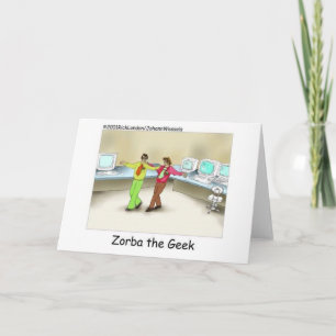 Tarjeta Zorba The Geek Funny Gifts & Collectibles