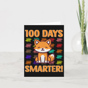 Tarjeta Zorro 100 Días Más Inteligente 100º Día de Colegio