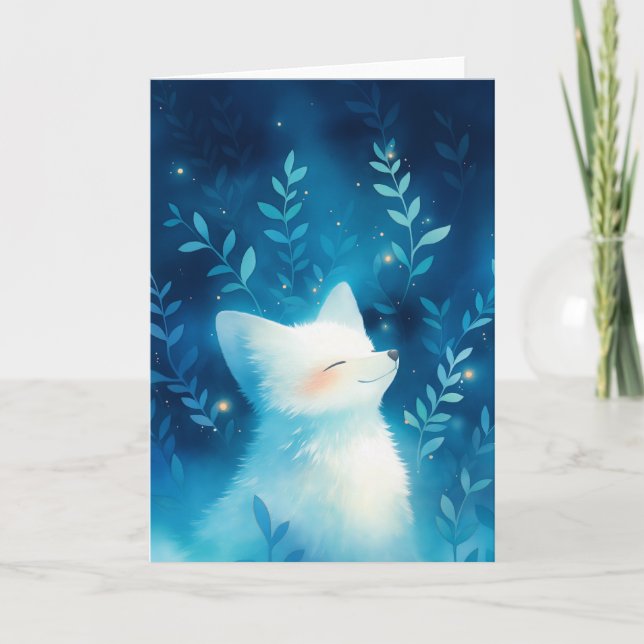 Tarjeta Zorro Blanco Tranquilidad (Anverso)