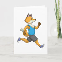 Zorro como corredor en cinta de correr