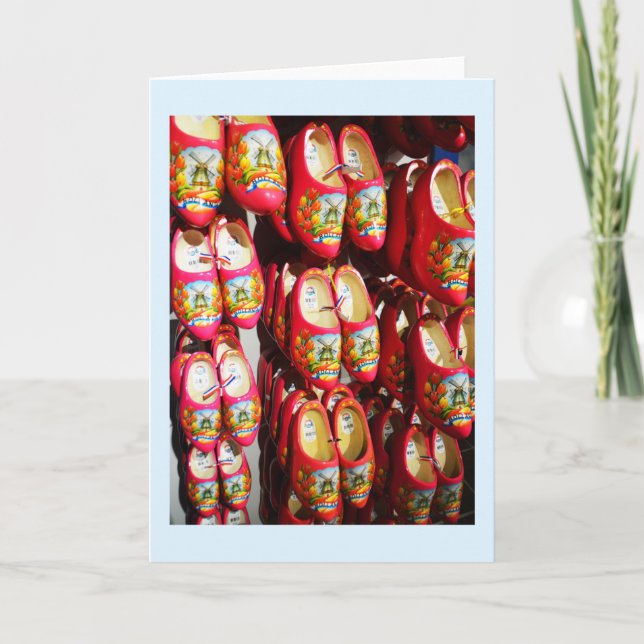 Tarjeta zuecos holandeses (Anverso)