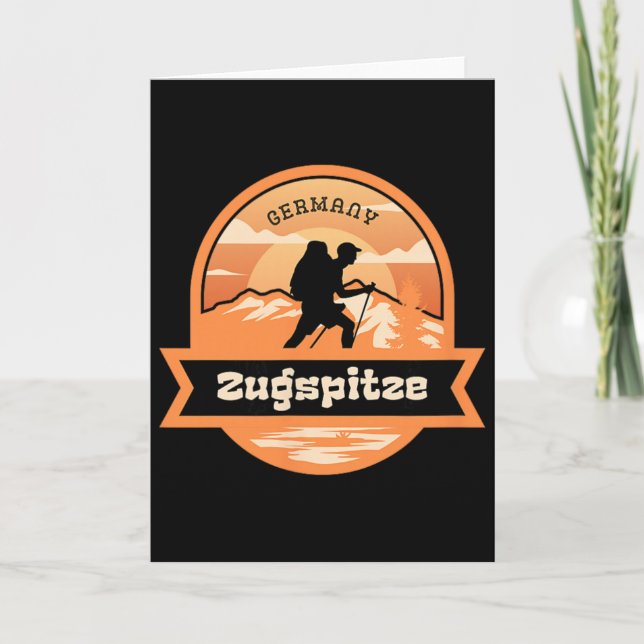 Tarjeta Zugspitze Climbing Germany Alps Mountains Tyrol Hi (Anverso)