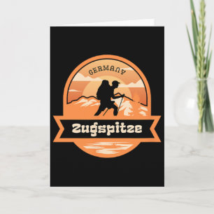 Tarjeta Zugspitze Escalada Alemania Alpes Montañas Tirol A