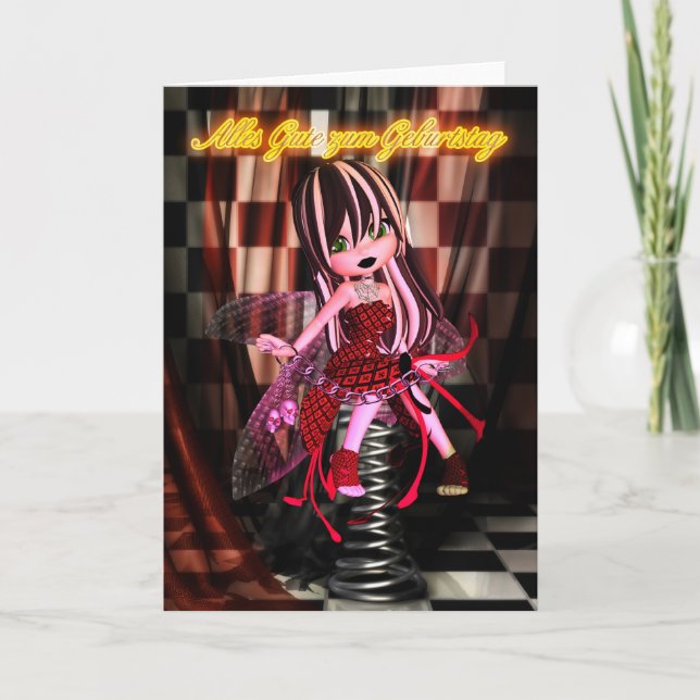 Tarjeta Zum Geburtstag - feliz cumpleaños alemán de Alles (Anverso)