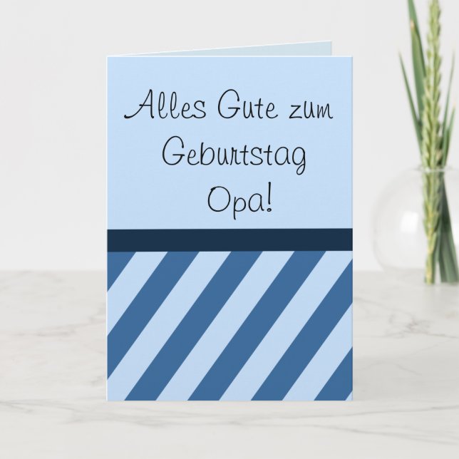 Tarjeta Zum Geburtstag Opa Karte de Alles Gute (Anverso)