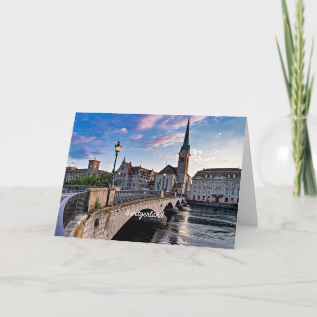 Tarjeta Zúrich, Suiza (Anverso)