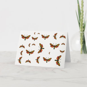Tarjeta Zygaena carniolica - La malla de burnet crepuscula