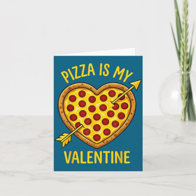 Tarjeta Zza Is My Valentine Funny Valentines Day Boys Girl (Anverso)