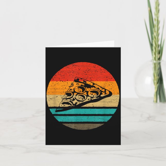 Tarjeta Zza Slice Retro Style Vintage  (Anverso)