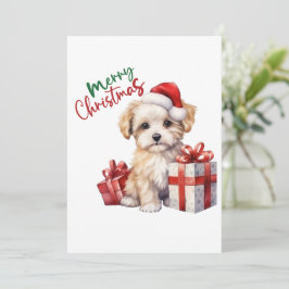 Tarjetas Adorables Para Navidades De Perro