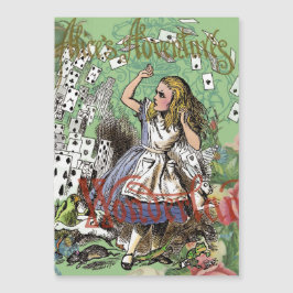 tarjetas alice conejo de sombrerero de wonderland