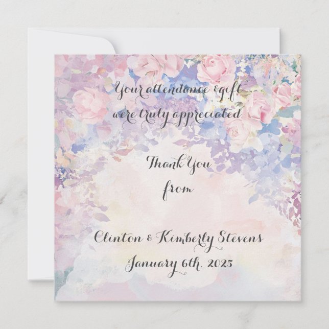 Tarjetas AllessandraPersonalizable Flat Gracias (Anverso)